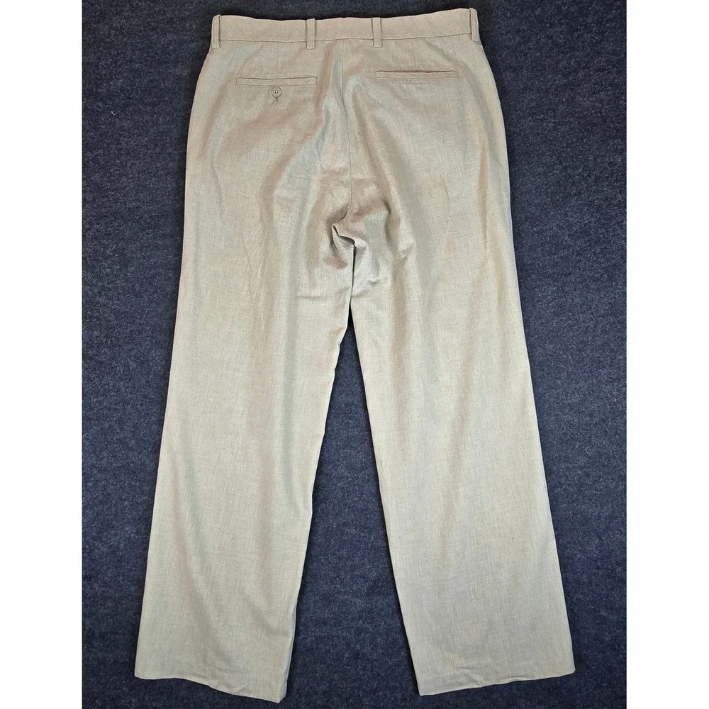 Ashworth 3rd Groove Men's Beige Golf Pants 36x30 Functional Cotton Hybrid